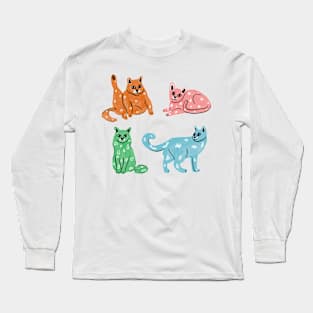 Weird Cats Long Sleeve T-Shirt